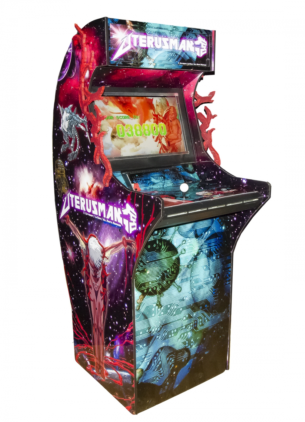 Lu Yang 'Uterus Man' Arcade Machine, 2013 Assembled arcade machine Video game for Fukuoka Asian Art Museum at Fukuoka Asian Art Triennale