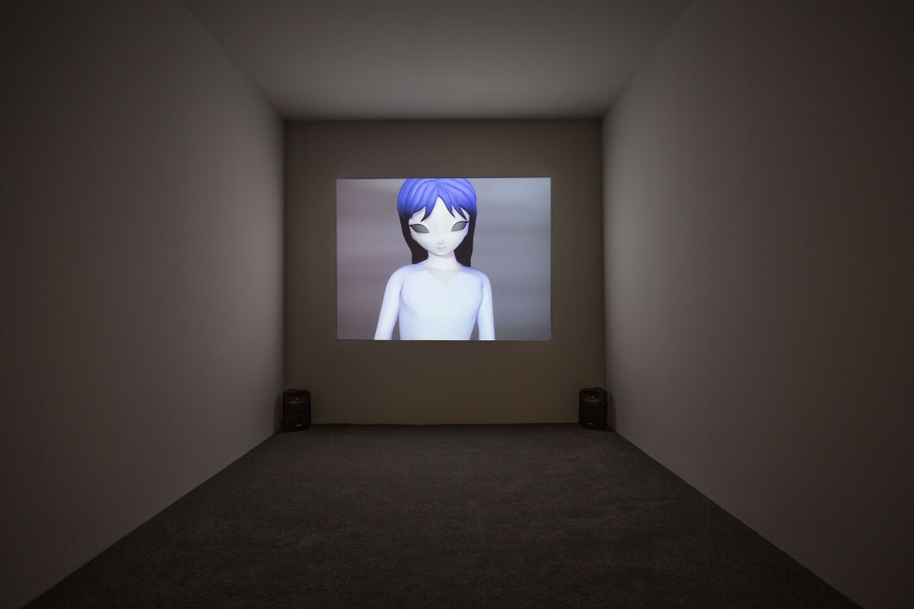Pierre Huyghe 'Two Minutes Out of Time', 2001 Animated film, 4 min Installation view