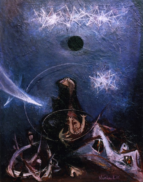 Nazım Rahmanov Clairvoyance, 1993 Oil on canvas 110 x 85 cm