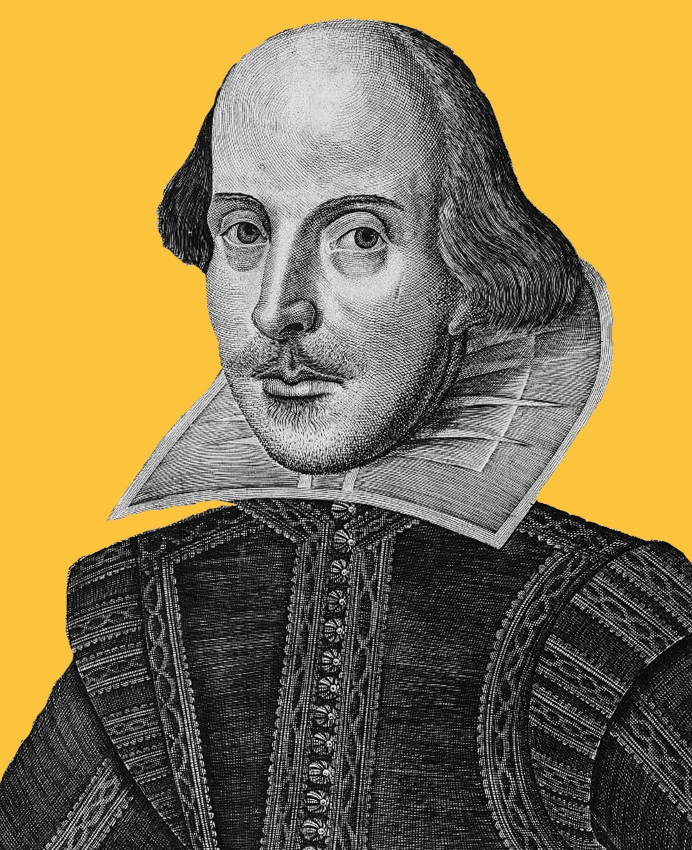 Shakespeare's world. Шекспир портрет Фолио. Портрет Шекспира из первого Фолио. Уильям Шекспир портрет.